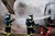 Stor gravemaskine gik op i flammer